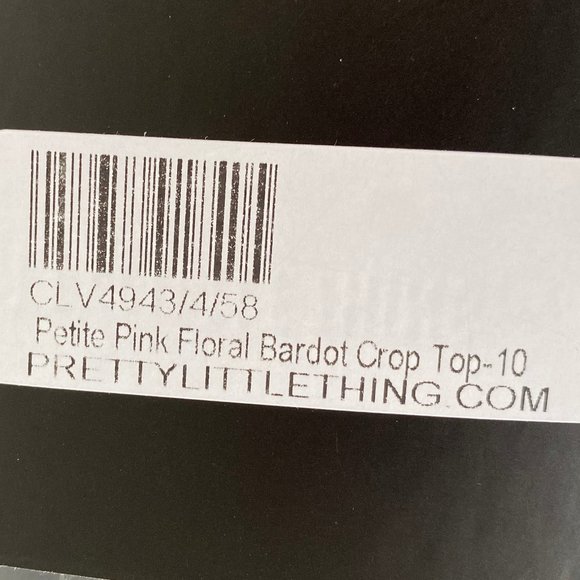 NWT PLT SET - FLORAL BARDOT CROP TOP SHORT PETITE - Picture 8 of 8